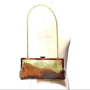 Style&Co Gold Mesh Evening Mirror Ball Shoulder Bag